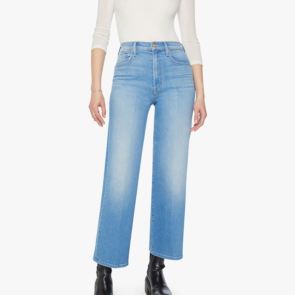 Mother the Rambler Ankle Zip jeans in Going Dutch size 28